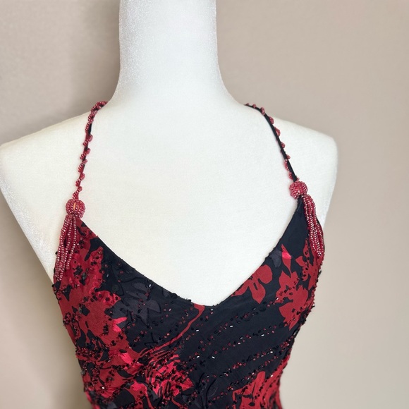 Vintage Cache floral silk dress size 8 - Picture 3 of 8